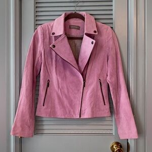 Suede Leather Moto Jacket